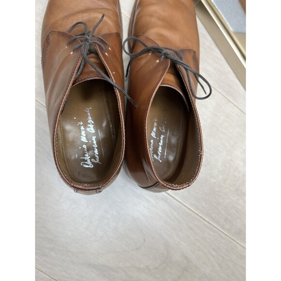 Antonio Maurizi chukka boots 45 Us 11.5 12 Brown Leather Men Shoes Italy main image 8